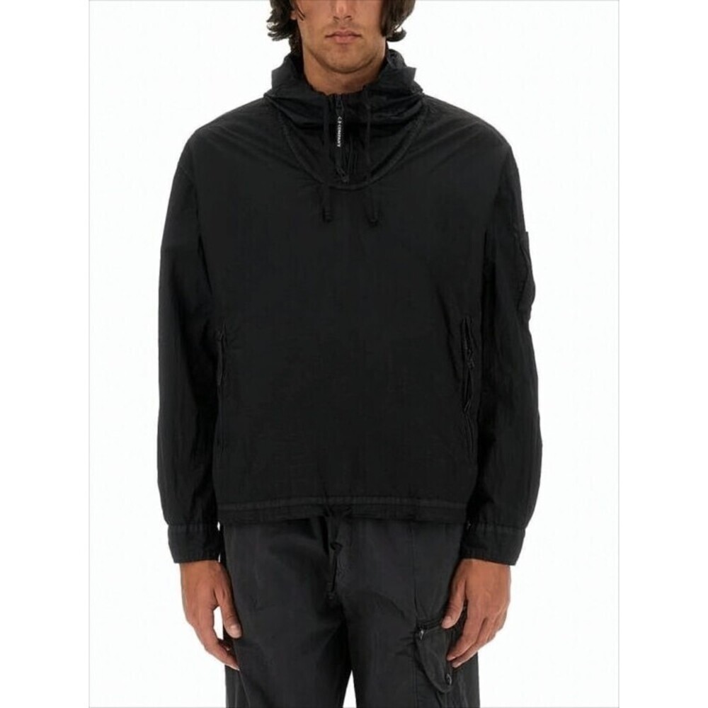 C.P. Company Half-Zip Hooded Sweatshirt With Minimalist Design - NWT